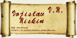 Vojislav Miskin vizit kartica